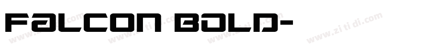 Falcon BOLD字体转换